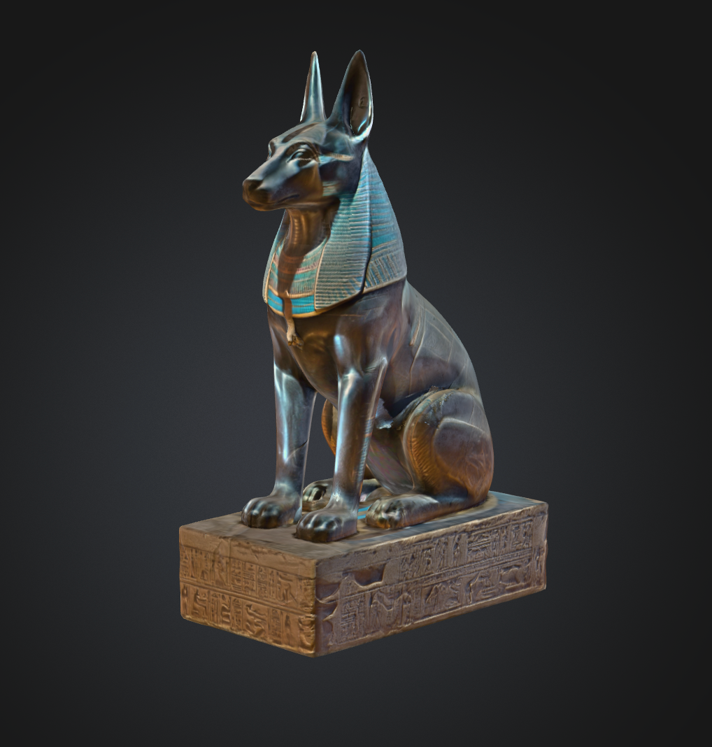 Anubis Figurine STL File – Ancient Egyptian God Statue 3D Print Model – Mythology Sculpture
