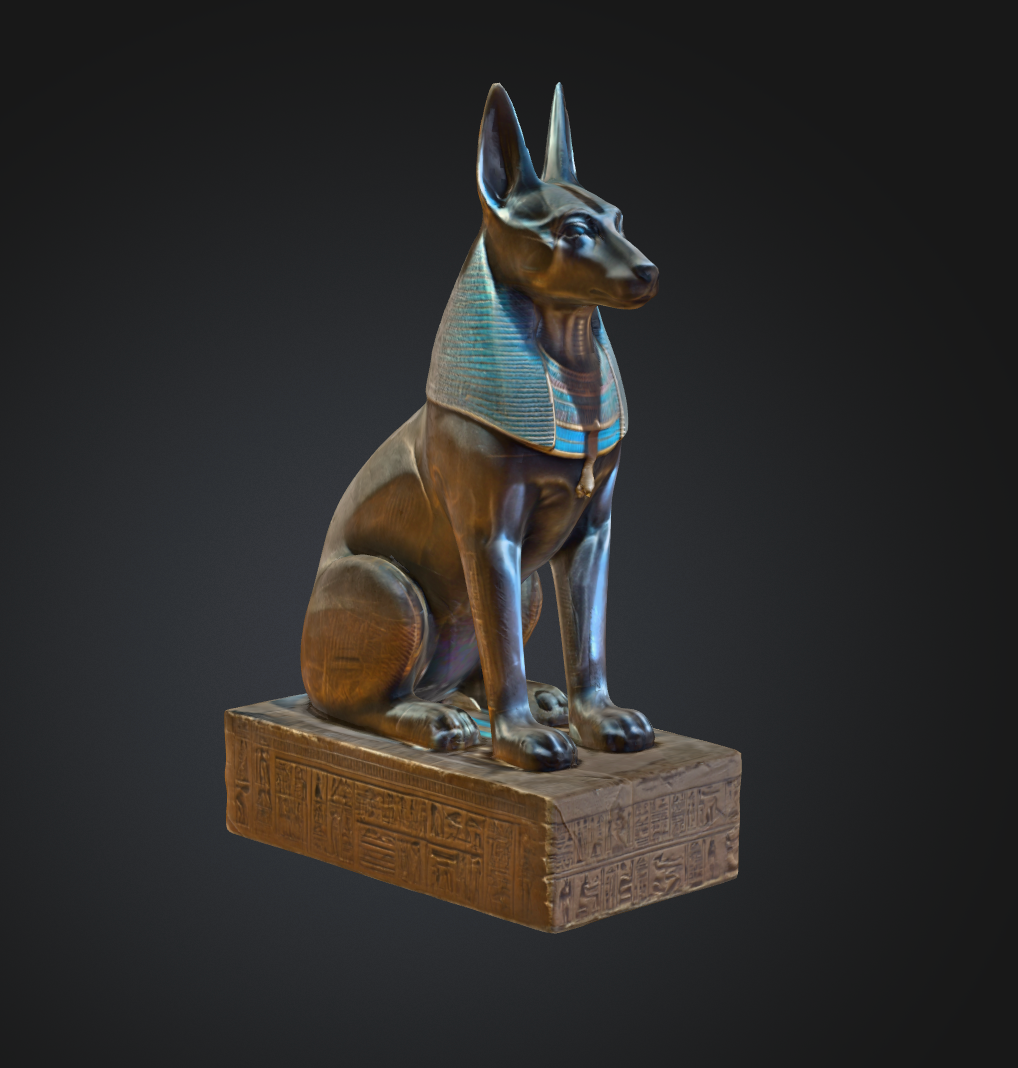 Anubis Figurine STL File – Ancient Egyptian God Statue 3D Print Model – Mythology Sculpture